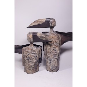 Karol Dusza, Busts - Pair of Birds (height 52 cm)