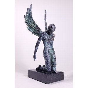 J.CH., Klęczący anioł (Brąz, wys. 22 cm, ed. EA I/IV)