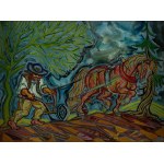 Władysław Trebunia-Tutka (1942 Poronin - 2012 Zakopane), Scena na polu, 1979