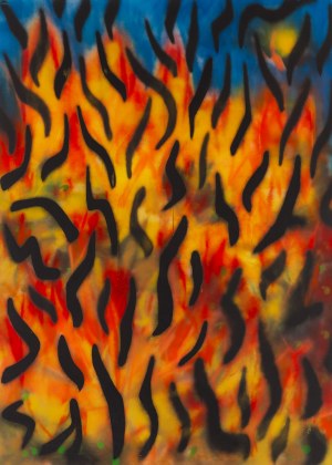 Marceli Adamczyk (nato nel 1993), 'Senza titolo (fuoco)', 2018