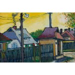 Ewald Gawlik, Barbórka street south in old Giszowiec, 1987, 1987