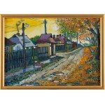 Ewald Gawlik, Barbórka street south in old Giszowiec, 1987, 1987