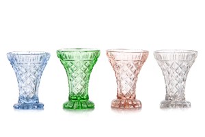 4 Vasen Nr. 2309, Wirtschaftliche Glashütte 