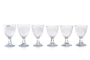 Eryka TRZEWIK-DROST (b. 1931), Set of six goblets 