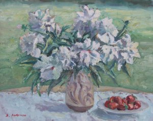 Sabina Salamon, Peonies and Strawberries