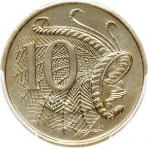 Austrália 10 centov 1973 PCGS MS 67