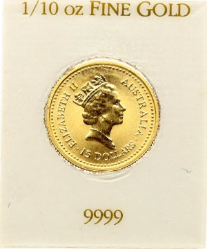 Austrálie 15 dolarů 1987 Australský nuget - Malý hrdina 1890