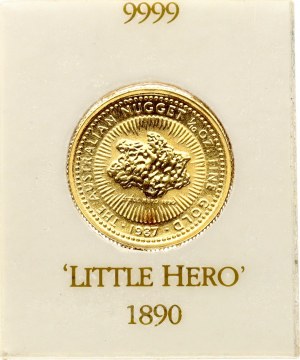 Austrálie 15 dolarů 1987 Australský nuget - Malý hrdina 1890