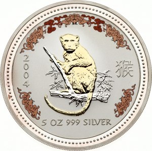 Austrálie 8 dolarů 2004 Rok opice