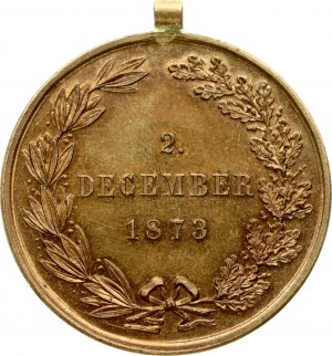 Austria War Service Medal 2nd of December 1873