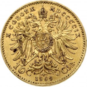 Rakúsko 10 Corona 1909