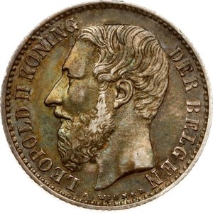 Belgie 1 frank 1887