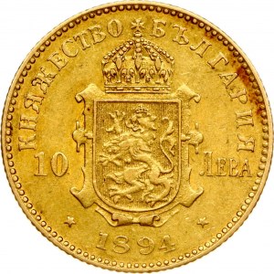 Bulharsko 10 leva 1894 КБ