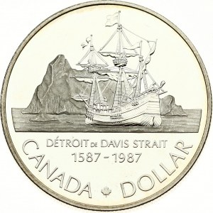 Canada 1 dollaro 1987 Stretto di Davis