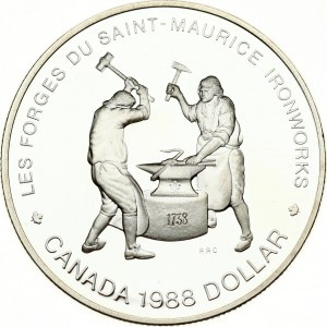 Kanada 1 dolar 1988 Saint-Maurice Ironworks