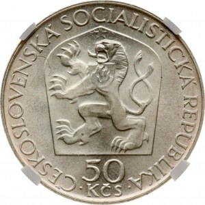 Tchécoslovaquie 50 Korun 1970 100 ans - Naissance de Lénine NGC MS 65