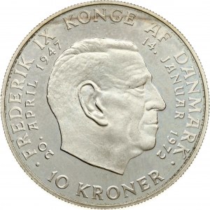 Dánsko 10 korún 1972 S-B