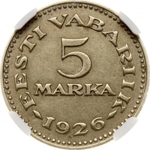 Estonia 5 Marka 1926 NGC AU 58