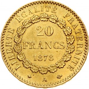 Francia 20 Franchi 1878 A