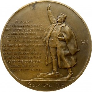 Frankreich Medaille 1914 Marschall Joffre