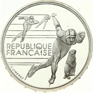 100 franků 1990 Albertville Rychlobruslení
