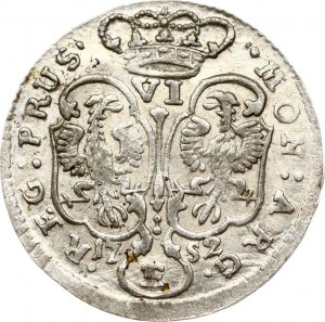 Germany Prussia 6 Groscher 1752 E S