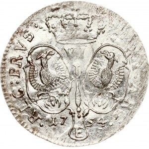 Germany Prussia 6 Groscher 1754 E