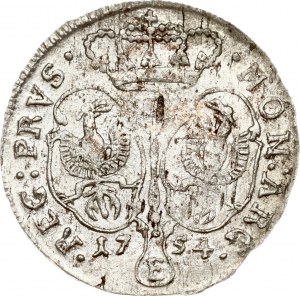 Niemcy Prusy 6 Groscher 1754 E