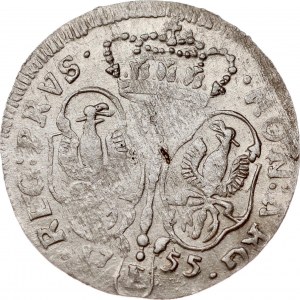 Germany Prussia 6 Groscher 1755 E