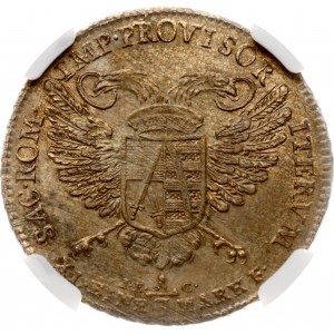 Germany Saxony 1/3 Taler 1792 IEC Vicarage NGC UNC DETAILS
