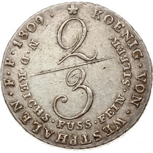Westphalie 2/3 Taler 1809 C