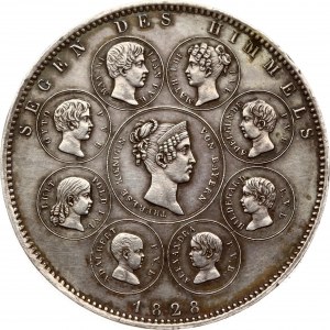 Germany Bavaria Taler 1828 Blessings of Heaven on Royal Family