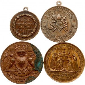 Germany Medal 1839-1888 Commemorative issue Lot of 4 pcs