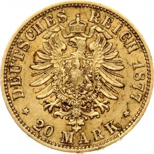 Prussia 20 Mark 1877 A