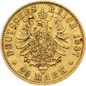 Prussia 20 Mark 1887 A