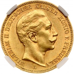 Niemcy Prusy 20 marek 1903 A NGC MS 62