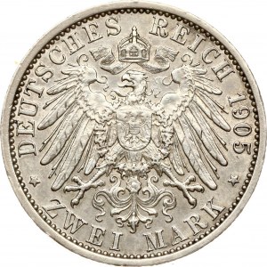 Germany Schwarzburg-Sondershausen 2 Mark 1905 Reign