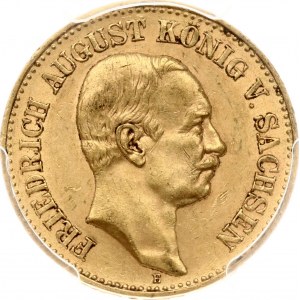 Germany Saxony 20 Mark 1905 E PCGS MS 62