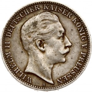 Deutschland Preußen 3 Mark 1909 A
