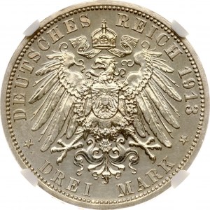 Germany Prussia 3 Mark 1913 A Reign NGC PF 61