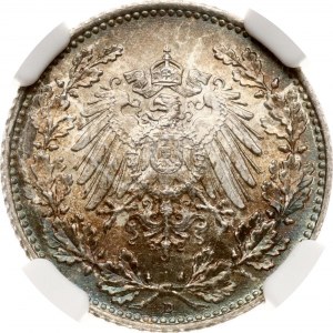 Germany 1/2 Mark 1918 D NGC MS 68 TOP POP