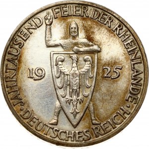 Nemecko Weimarská republika 3 ríšske marky 1925 D