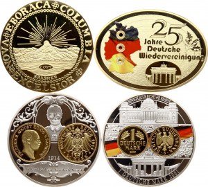 Germany Medal 1990-2001 Commemorative issue Lot of 4 pcs