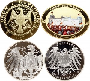 Germany Medal 1990-2001 Commemorative issue Lot of 4 pcs