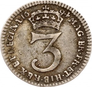 Wielka Brytania 3 pensy 1694