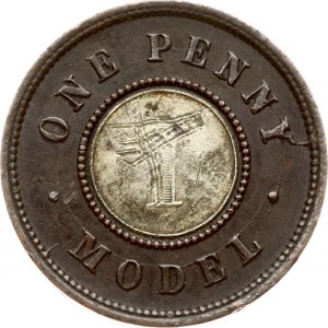 Veľká Británia One Penny ND (1837-1850) Model