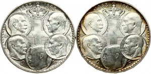 Grecja 30 Drachmai ND (1963) Royal Dynasty Lot z 2 monetami