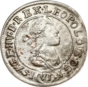 Hungary 6 Kreuzer 1672/1 KB