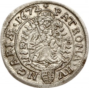 Maďarsko 6 Kreuzer 1672/1 KB