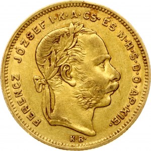 Maďarsko 20 franků / 8 forintů 1877 KB
